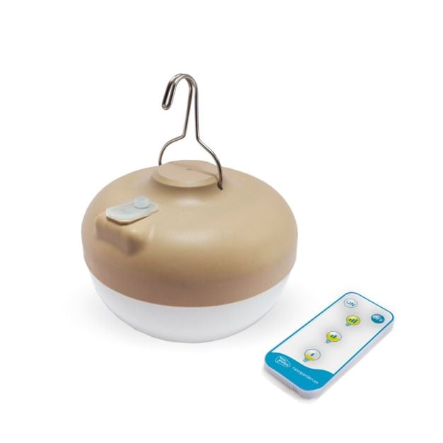 New Garden Cherry - draagbare oplaadbare lichtbron met afstandsbediening - Ø 11 x 9 cm - 8,5W LED incl. - IP54 - beige