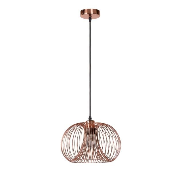 Lucide Vinti - hanglamp - Ø 30 x 148 cm - koper