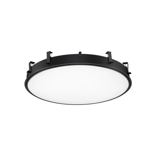 Nova Luce Perfect Profile Trimless - inbouwspot - Ø 1045 mm, 1030 mm inbouwmaat - 120W dimbare LED incl. - 3000K - zwart