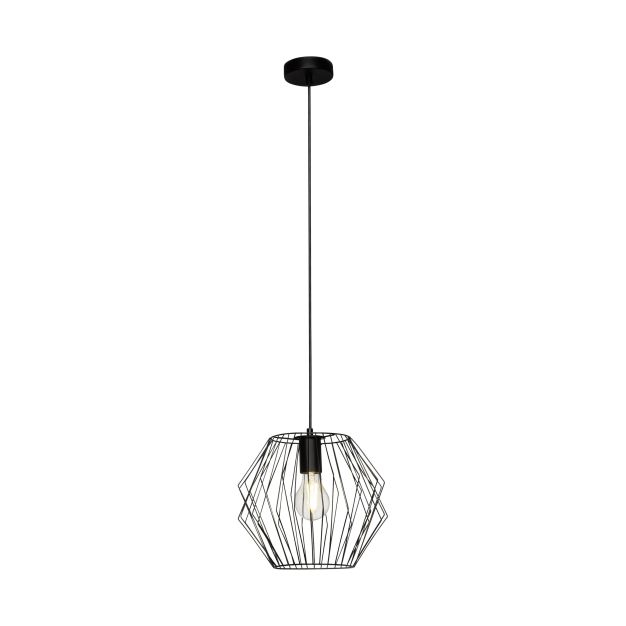 Brilliant Noris - hanglamp - Ø 28 x 100 cm - zwart