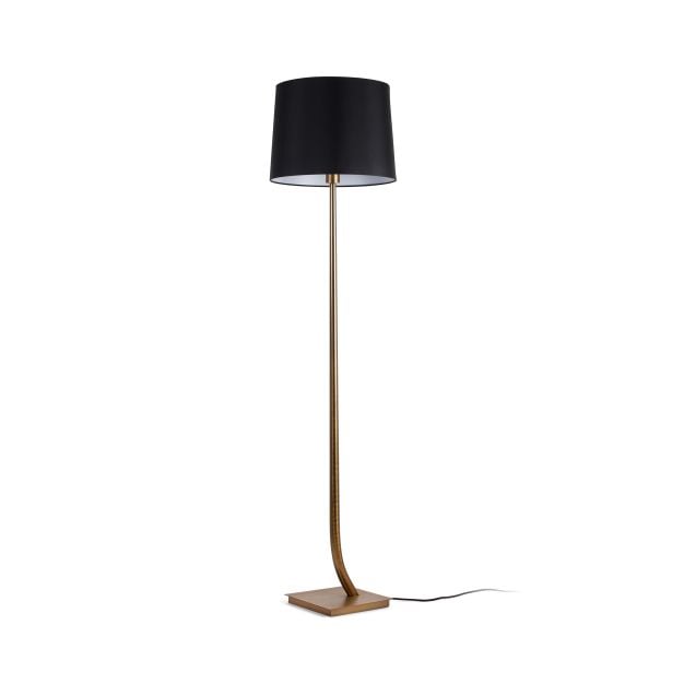 Faro Rem - staanlamp - 171 cm - brons en zwart