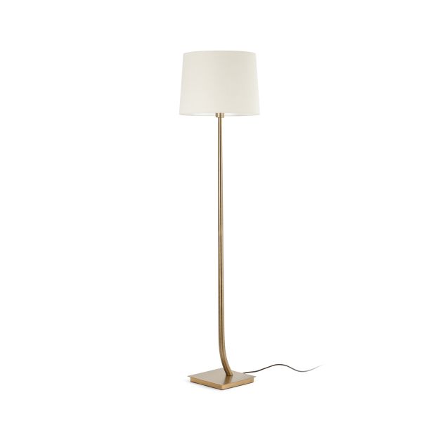 Faro Rem - staanlamp - 171 cm - brons en beige