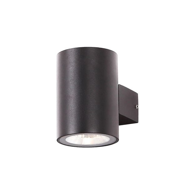 Dobac Libero SUD 6W - buiten wandlamp - 6 x 9 x 9 cm - 2 x 6W LED incl. - IP65 - zwart