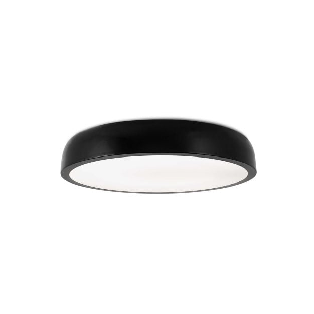 Faro Cocotte - plafondverlichting - Ø 43 x 8 cm - 30W LED incl. - glanzend zwart