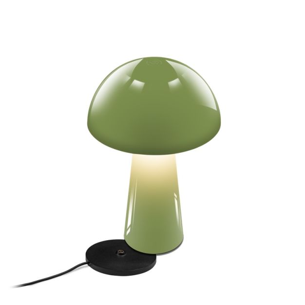 Century Italia Coco - draadloze buiten tafellamp met laadstation - Ø 16 x 25,5 cm - 1,5W dimbare LED incl. - IP44 - groen