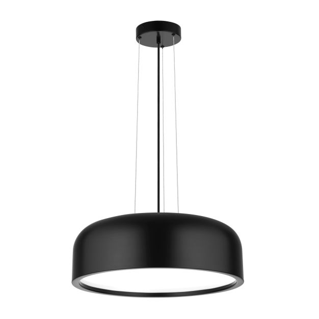 Nova Luce Perleto - hanglamp - Ø 48 x 133 cm - zwart