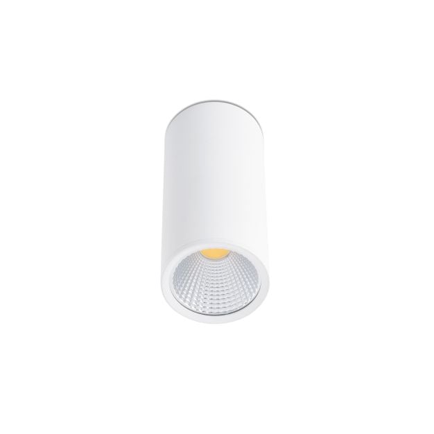 Faro Rel - plafondverlichting - Ø 7,5 x 16,5 cm - 15W LED incl. - mat wit