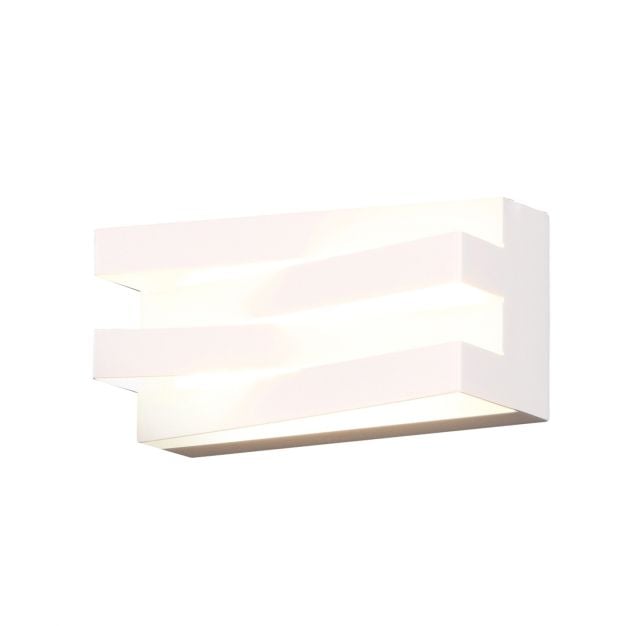 Maxlight Araxa - wandverlichting - 21 x 9 x 10 cm - 12W LED incl. - wit