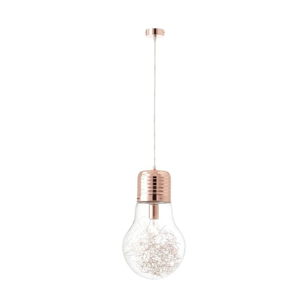 Brilliant Bulb - hanglamp - Ø 27 x 130 cm - koper