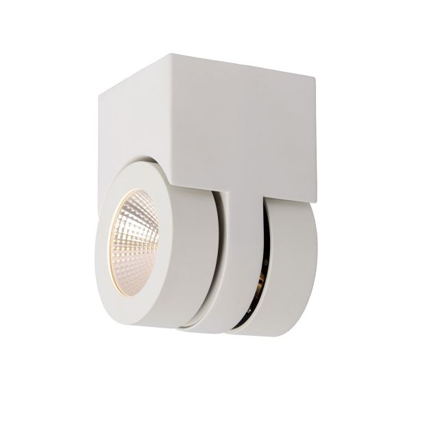 Lucide Mitrax 2 - plafondverlichting - 23,5 x 10 x 17,5 cm - 2 x 5W dimbare LED incl. - wit (laatste stuk!)