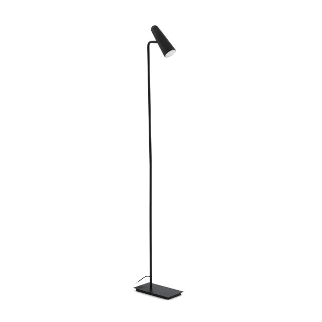 Faro Lao - staanlamp - 122 cm - 4W LED incl. - mat zwart