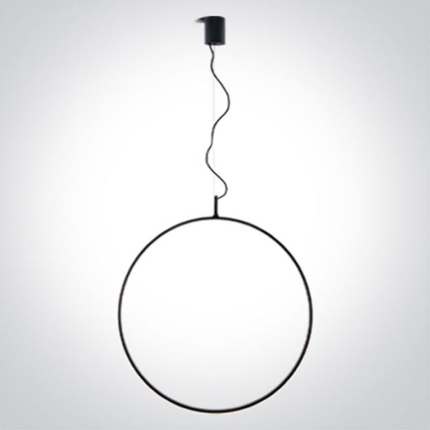 ONE Light Decorative - hanglamp - Ø 80 x 150 cm - 40W dimbare LED incl. - zwart