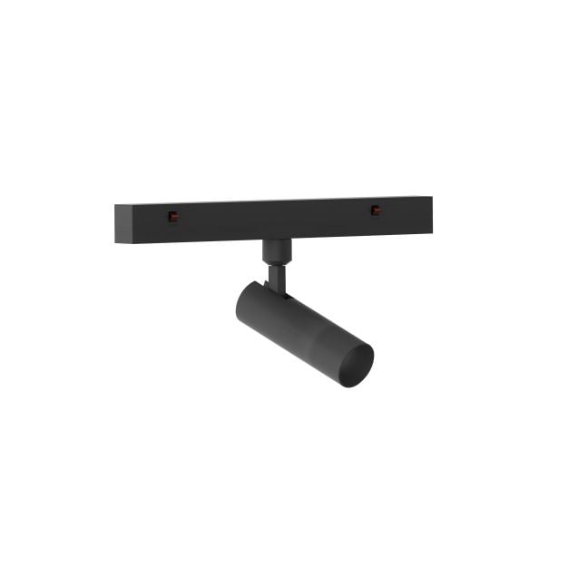 Nova Luce Buxton L - spot voor magnetisch railsysteem - 24,5 x 3 x 15,1 cm - 10W TRIAC dimbare LED incl. - zandzwart