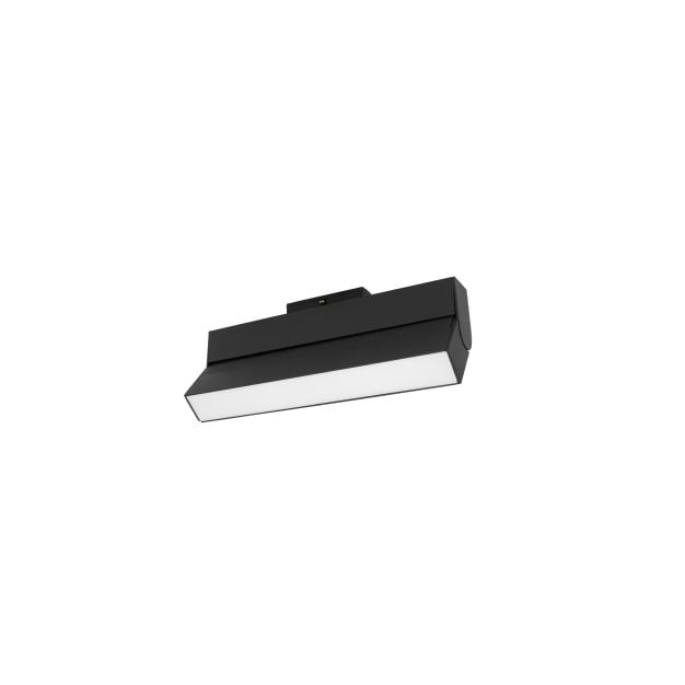 Nova Luce Buxton L - armatuur voor magnetisch railsysteem - 27,4 x 3,4 x 11,6 cm - 15W TRIAC dimbare LED incl. - kantelbaar - zandzwart