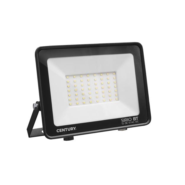 Century Italia Sirio Bassa Tensione - verstraler op laagspanning 12-36V DC - 20 x 3,3 x 16,5 cm - 50W LED incl. - IP65 - zwart