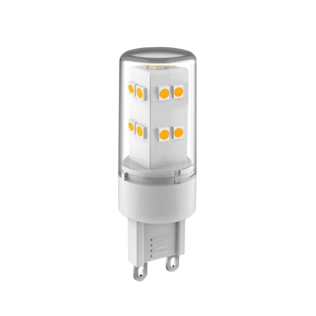 LED lamp - 5,7 x 1,8 cm - G9 - 3,4W - 3000K (einde reeks)