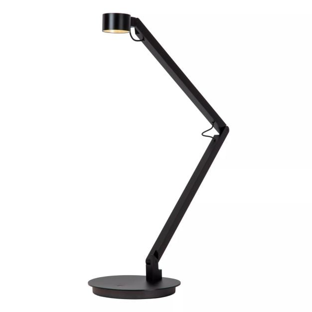 Lucide Ogden - tafellamp - 49 x 20 x 90 cm - 6W dimbare LED incl. - zwart