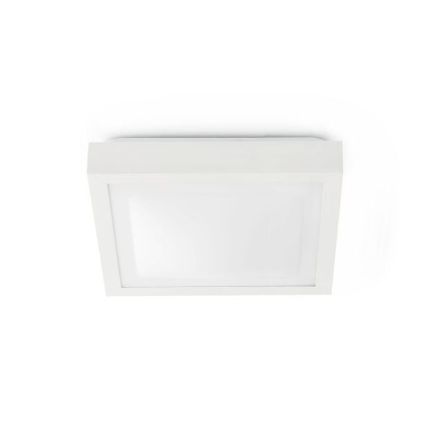 Faro Tola - plafondverlichting - 32 x 32 x 9 cm - IP44 - mat wit