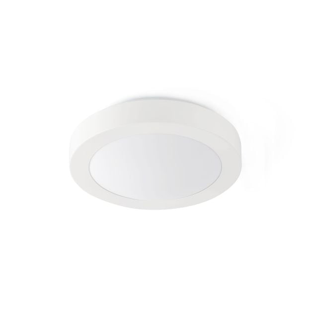 Faro Logos - plafondverlichting - Ø 35 x 10 cm - IP44 - mat wit