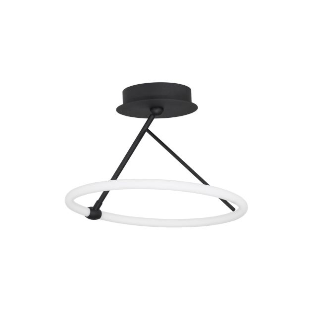 Nova Luce Janus - hanglamp - Ø 38 x 37 cm - 21W LED incl. - zand zwart