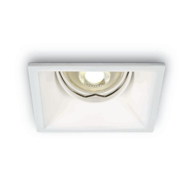 ONE Light Dark Light Square Spots - inbouwspot - 90 x 90 mm, 80 x 80 mm inbouwmaat - wit