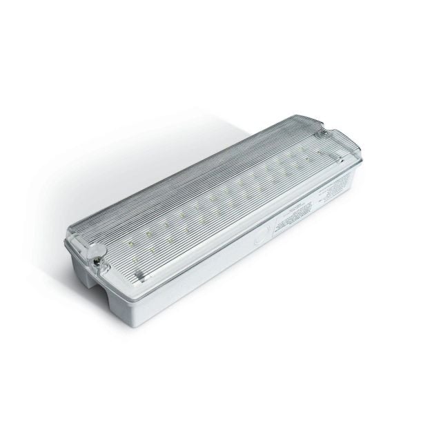 ONE Light Emergency LED Wall and Ceiling Light - 35,2 x 11 x 6,5 cm - 7W LED incl. - IP65 - wit