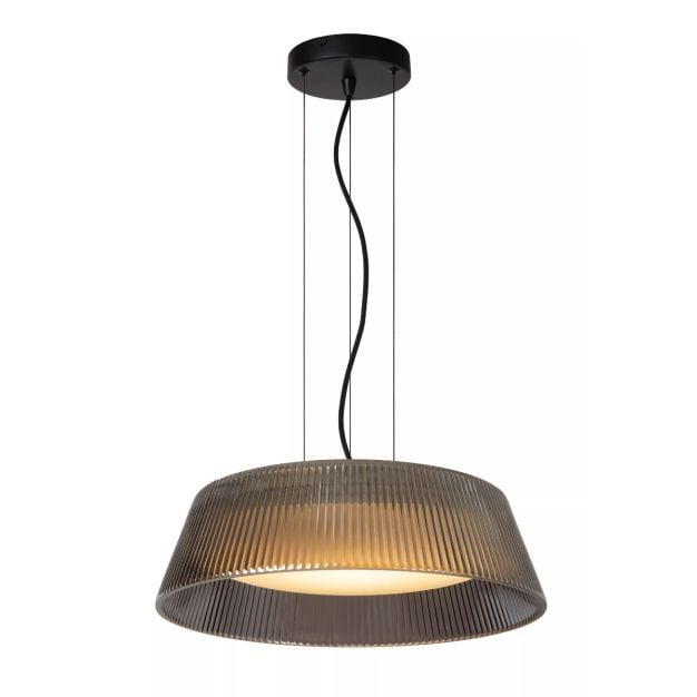 Lucide Vixi - hanglamp - Ø 45 x 150 cm - 22,6W dimbare LED incl. - gerookt