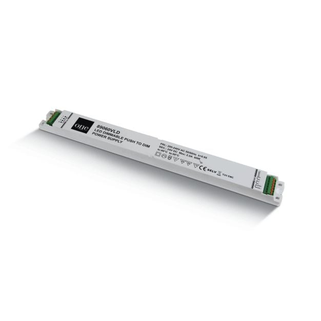 ONE Light Slim Range - LED driver - 24Vdc/230V - 60W - dimbaar