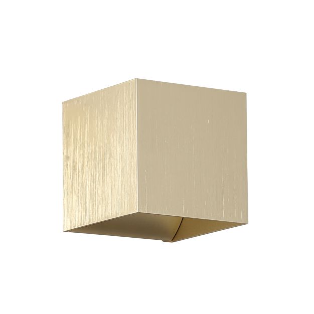 Searchlight Cube - wandlamp - 9,7 x 9,7 x 9,7 cm - goud