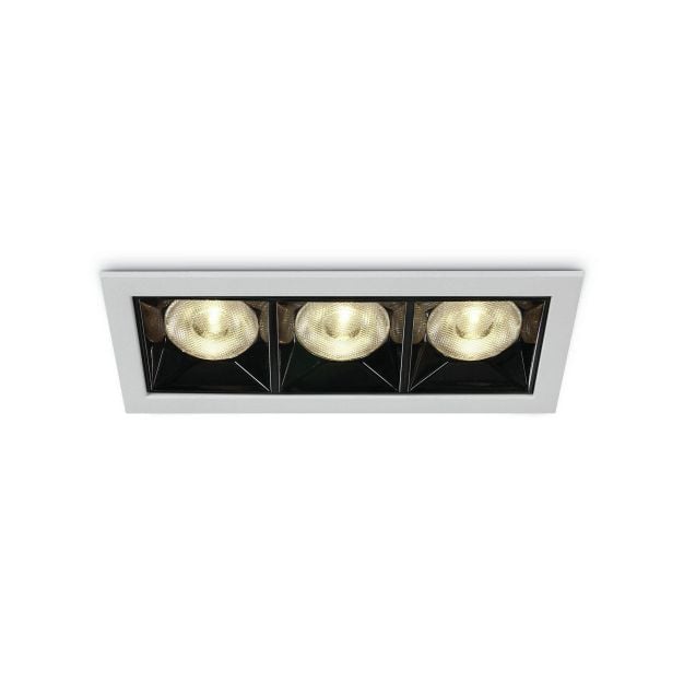 ONE Light Mirror Square Boxes - inbouwspot - 130 x 54 mm, 124 x 45 mm inbouwmaat  - 12W LED incl. - wit