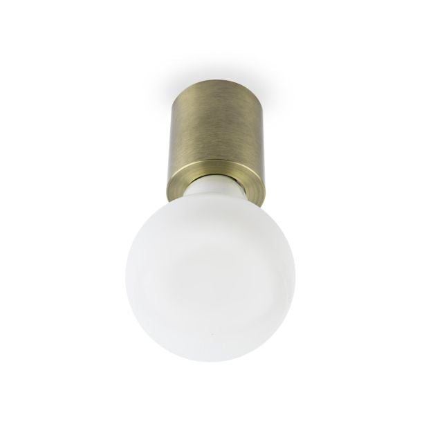 Faro Ten - plafond/wandverlichting - Ø 6 x 7 cm - satijn goud