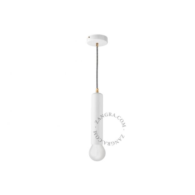 Zangra - hanglamp - ⌀ 5,5 x 326,5 cm - wit