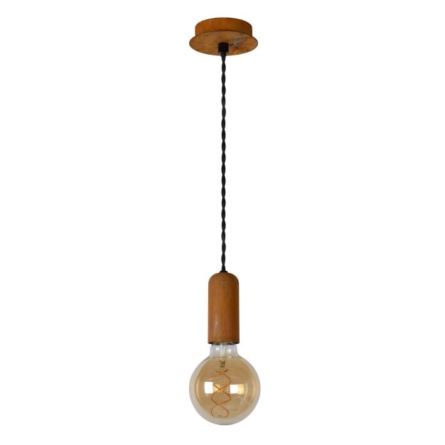 Lucide Droopy - hanglamp - Ø 4,5 x 151 cm - roestbruin