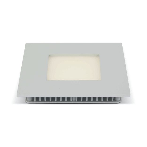 ONE Light Square Recessed Panels - inbouwspot - 120 x 120 mm, 105 x 105 mm inbouwmaat - 8W LED incl. - IP40 - wit - witte lichtkleur