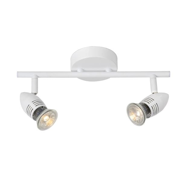 Lucide Caro - opbouwspot - 32 x 9 x 13 cm - 2 x 5W LED incl. - wit