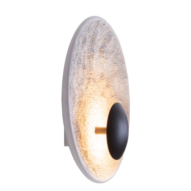 Maxlight Oyaka - wandlamp - Ø 29 x 9,5 cm - 5W LED incl. - zwart