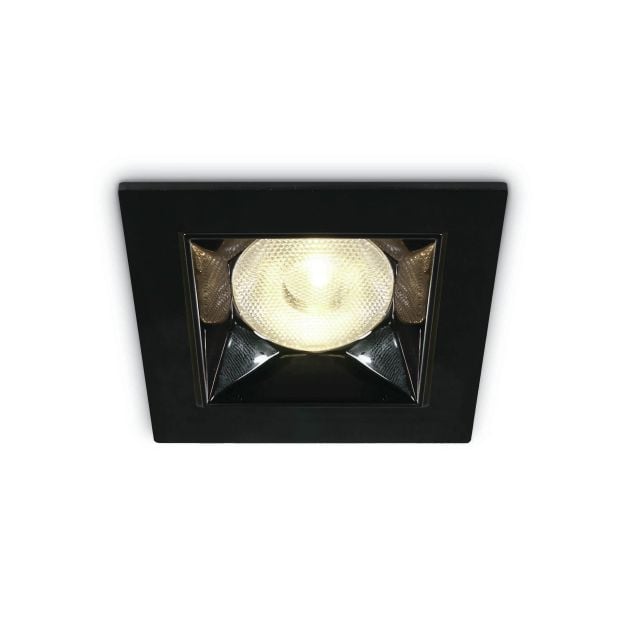 ONE Light Mirror Square Boxes - inbouwspot - 54 x 54 mm, 50 x 45 mm inbouwmaat - 6W LED incl. - zwart