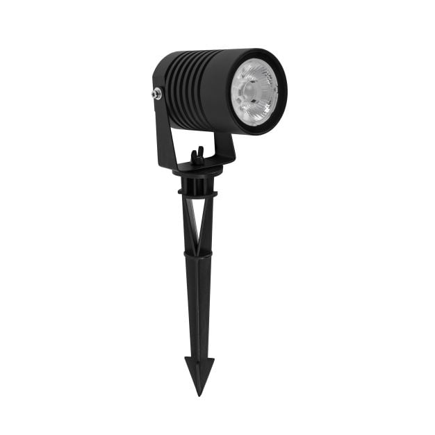 Nova Luce Stake - grondspot op piek - 6,5 x 11 x 35 cm - 10W LED incl. - IP65 - zwart