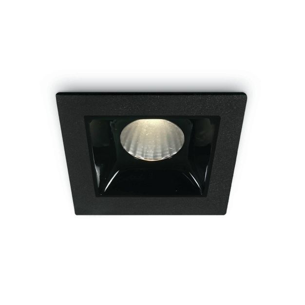 ONE Light Shop Square Boxes - inbouwspot - 45 x 45 mm, 36 x 36 mm inbouwmaat - 2W dimbare LED incl. - zwart