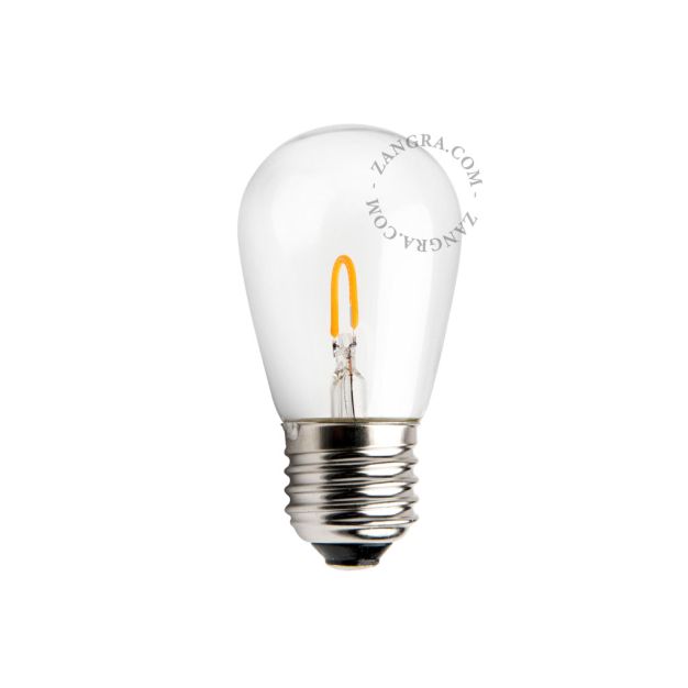 Zangra LED filament lamp - Ø 4 x 8,5 cm - E27 - 0,5W - 2500K