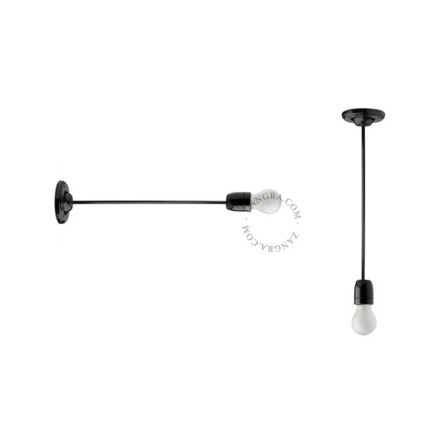 Zangra - hanglamp - 58 cm - zwart