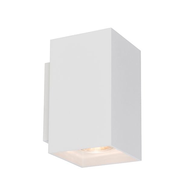 Zuma Line Sandy WL Square - wandverlichting - 8 x 10 x 14 cm - wit