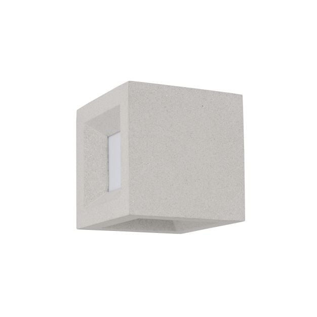 Nova Luce Castro - buiten wandverlichting - 16 x 16 x 16 cm - IP65 - wit