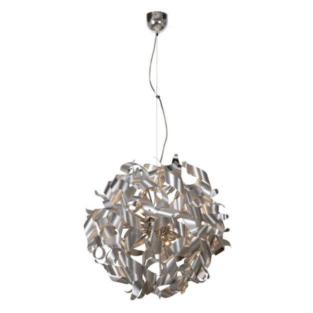 Lucide Atomita - hanglamp met 12 lichtpunten - Ø 90 x 150 cm - mat chroom