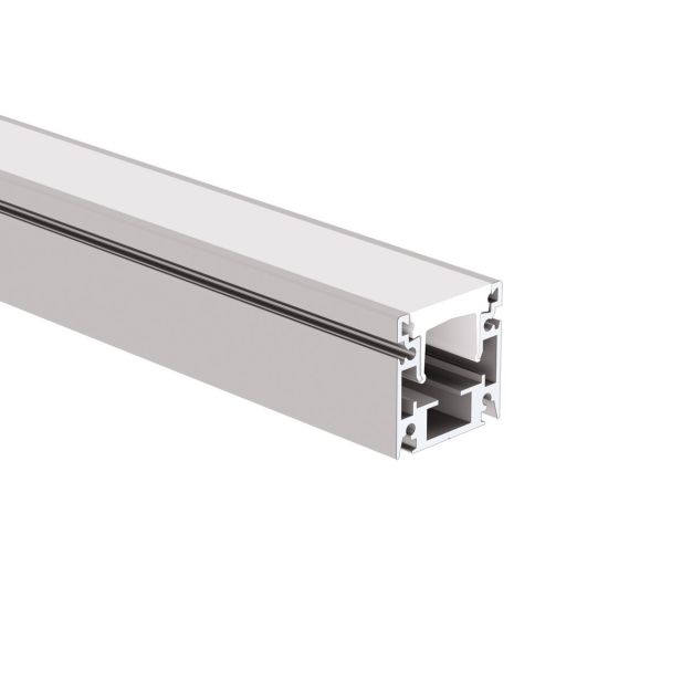 Klus Hr-opti - kantelbaar buiten ledprofiel - 2,8 x 2,8 cm - geanodiseerd zilver