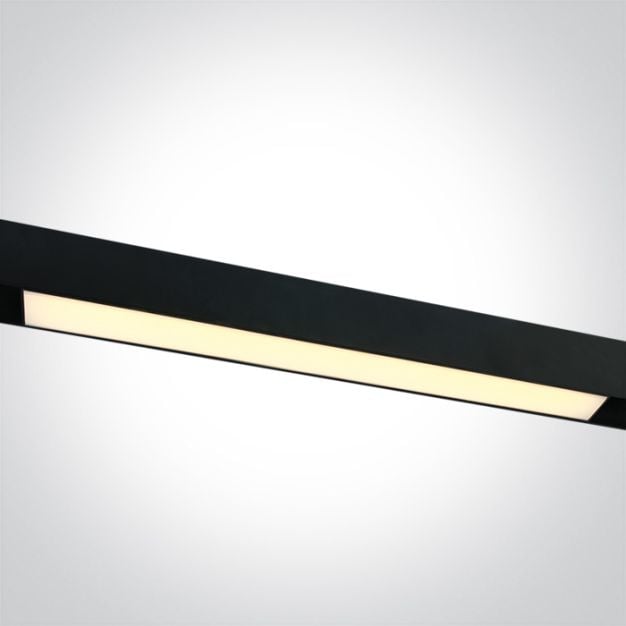 ONE Light Magnetic Linear Lights - LED lineaire magnetische railverlichting - 60 x 2,4 x 2,9 cm - 16W LED incl. - zwart