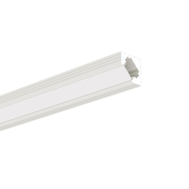 Klus 45-ALU - profiel - 1,9 x 1,9 cm - 100cm lengte - wit