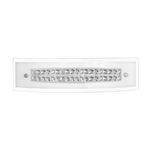 Nova Luce Thelta - wandverlichting - 35 x 20 x 9 cm - chroom en wit