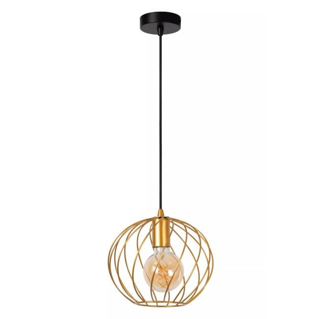 Lucide Danza - hanglamp - Ø 25 x 150 cm - goud