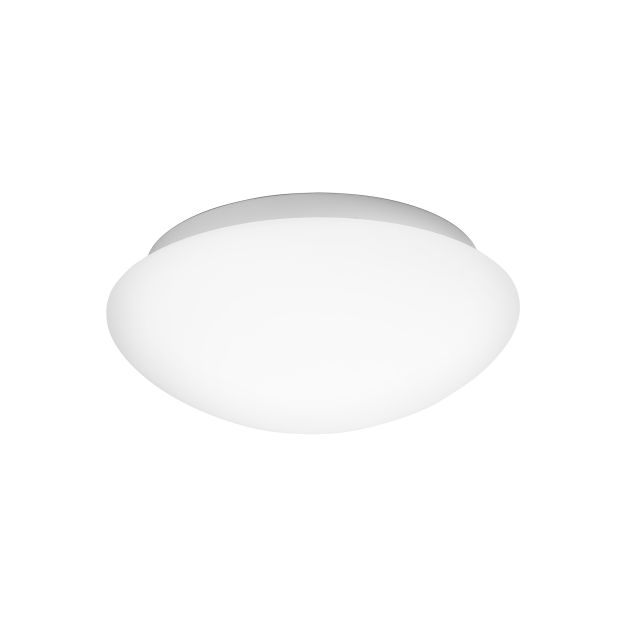 Nova Luce Brest - plafondlamp badkamer - Ø 23 x 10,5 cm - IP44 - wit